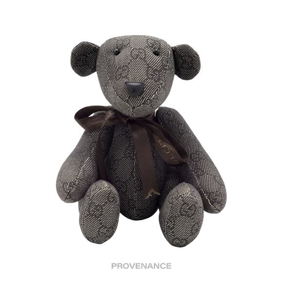 🔴 Gucci Teddy Bear - Charcoal GG Canvas - Picture 1 of 7
